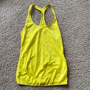Yellow Nike Dri-Fit Tank Top